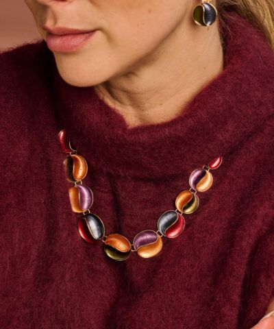Les Cordes  Multicolor dames (LES CORDES HALSKETTING - CADEL MULTICOLOR) - Di Classe (Sluis)